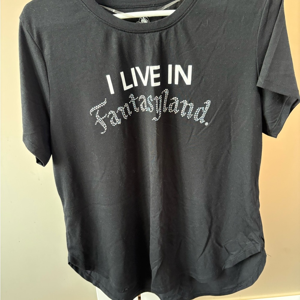 Disney Black 'I Live in Fantasyland' Tee